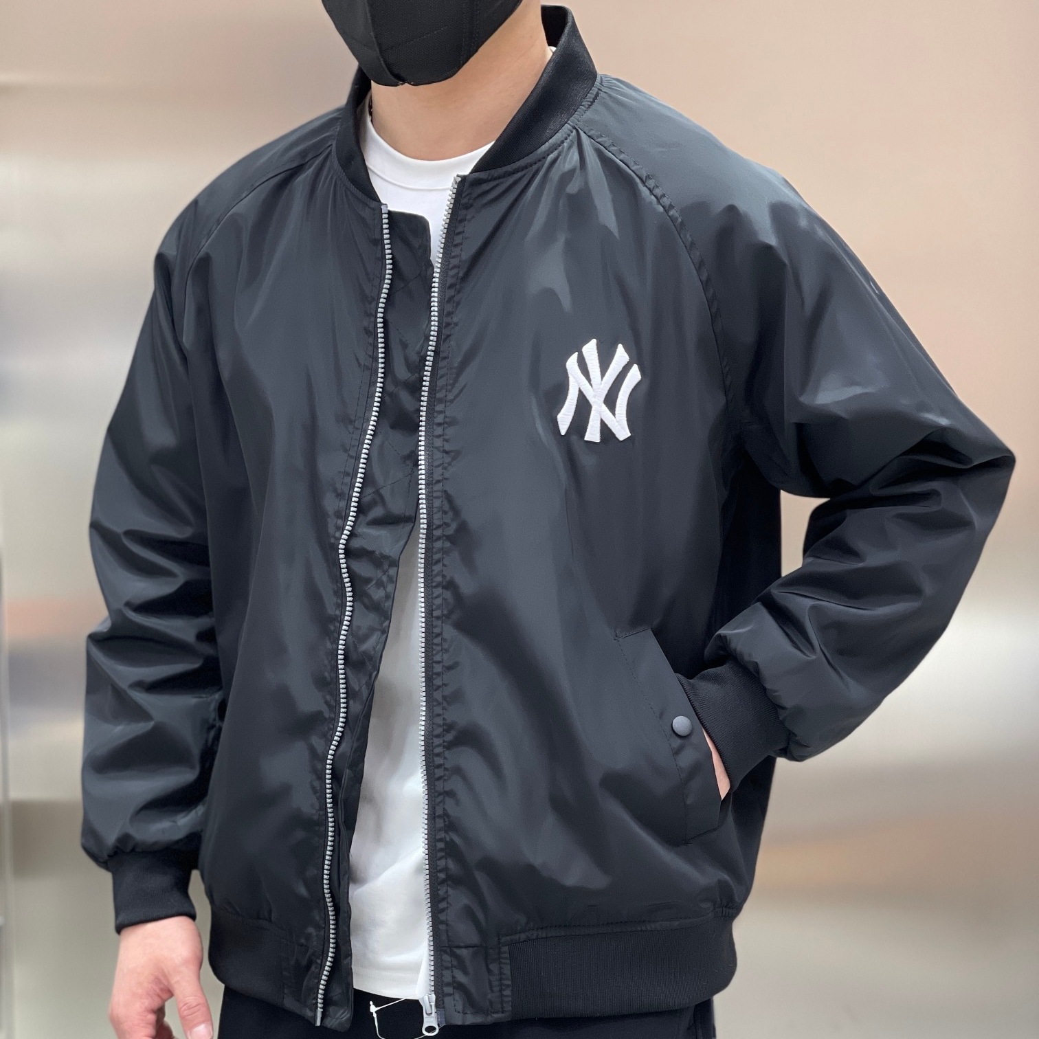 mlb外套22年新ny洋基队春季男女情侣同款夹克休闲棒球服韩版立领