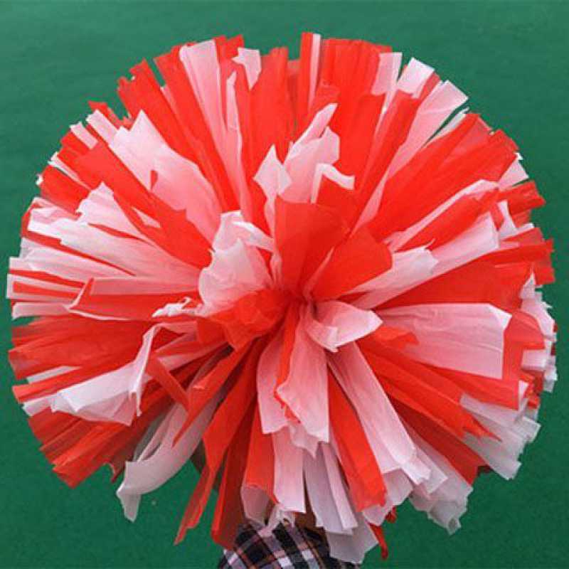 啦啦花彩球啦啦花球拉拉队广场舞亚光手花助威道具大号双头花球