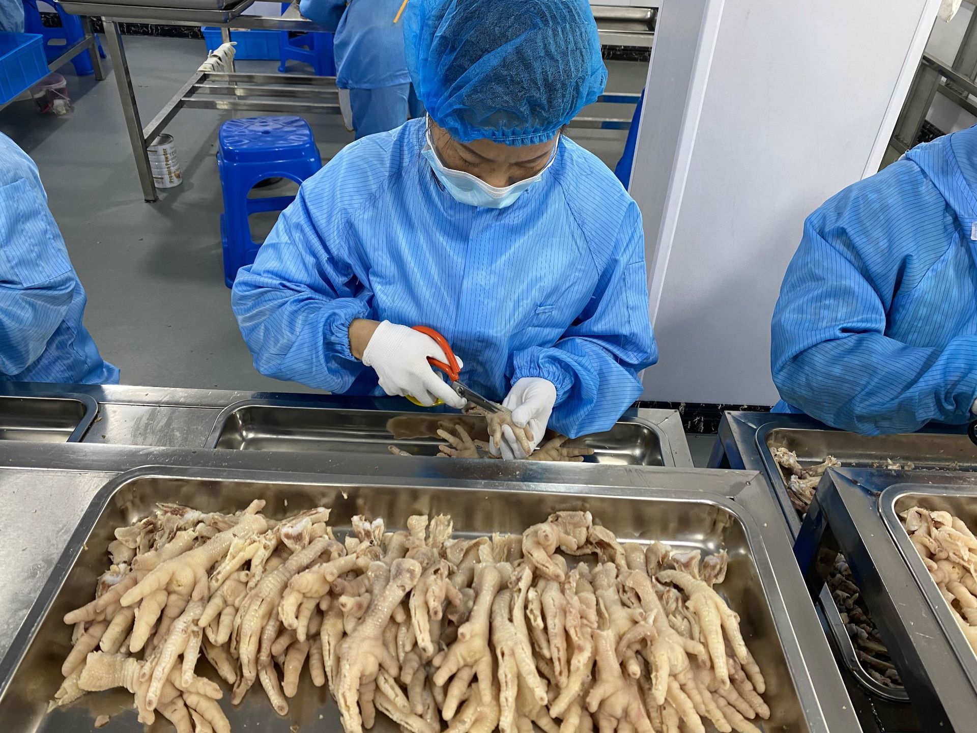 脱骨鸡爪  无骨鸡爪原材料纯手工脱骨鸡爪20kg/件