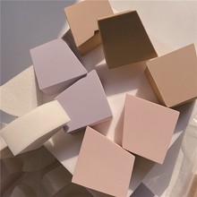 SBR Latex Trapezoidal Sponge Puff Double Sided with Leather