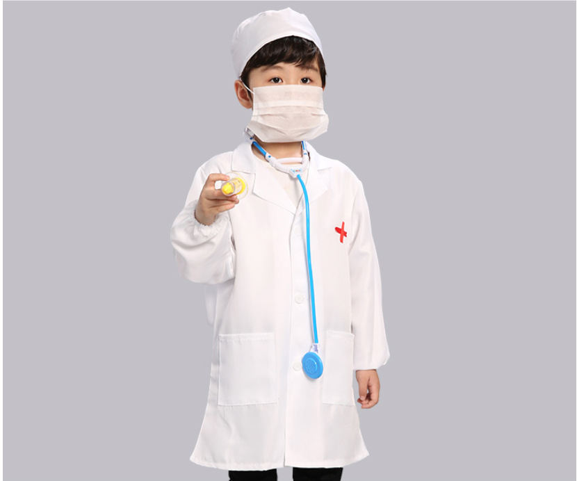 儿童小医生服幼儿园角色扮演职业体验男女童表演过家家演出服