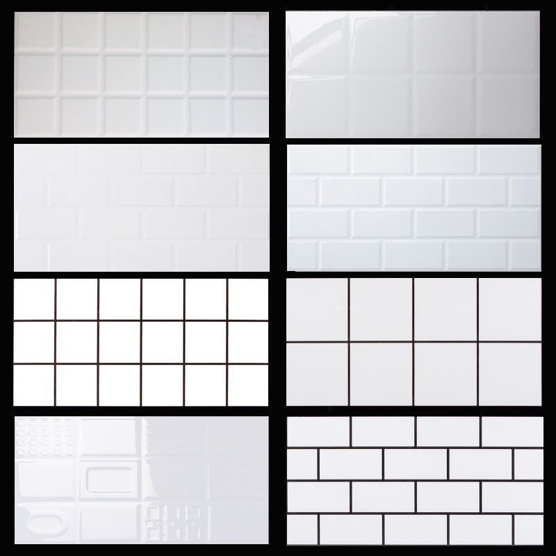 卫生间瓷砖面包砖300x600风黑白格子墙砖厨房浴室阳台瓷片小白砖