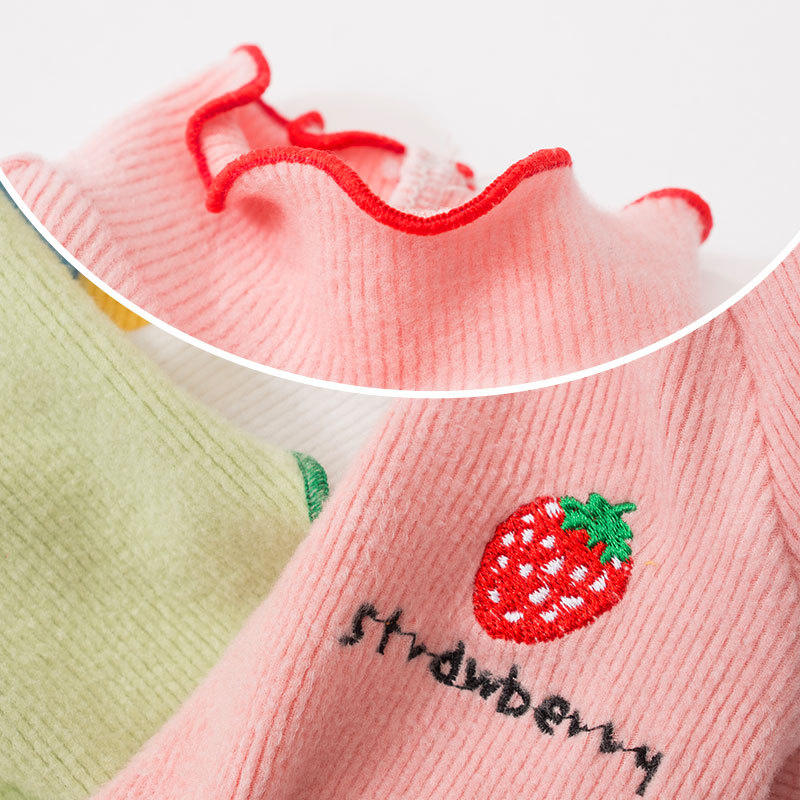 New Spring and Summer Thin Puppy Dog Breathable Strawberry Sweater Four Seasons Solid Color Cat Bottoming Shirt Pet Clothes