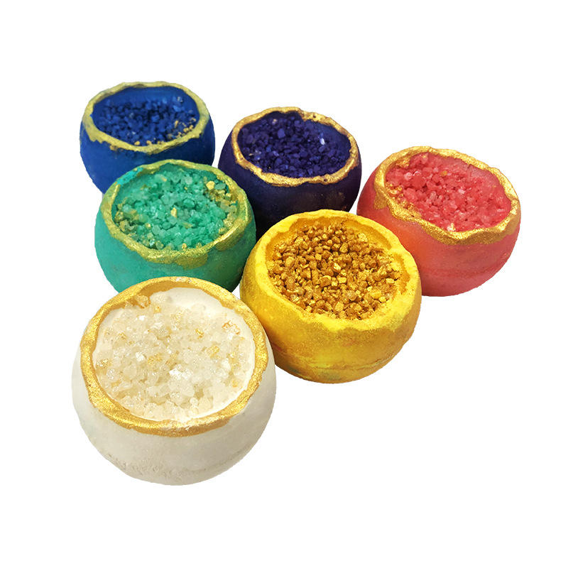 150g水晶盐浴盐球晶体顶部颗粒盐身体泡澡沐浴球晶洞盐爆炸盐