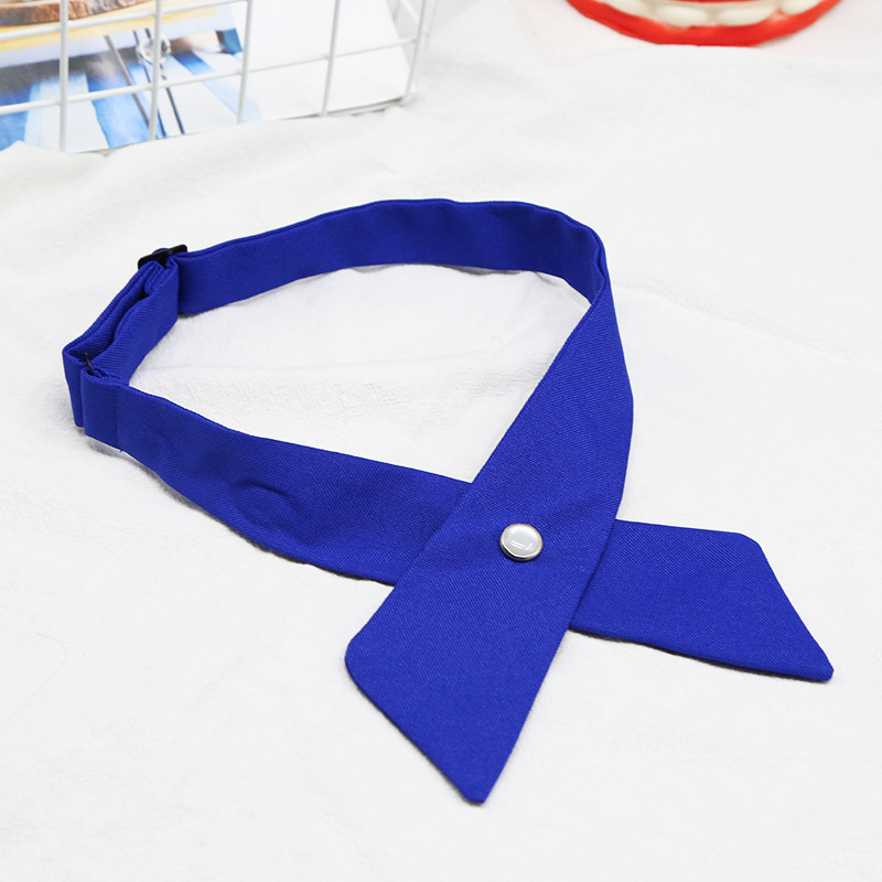 Japanese and Korean Casual Cross JK Cross Bow Tie Solid Color Printing Bowknot Men and Women Professional Uniform Bow Tie Bow Tie