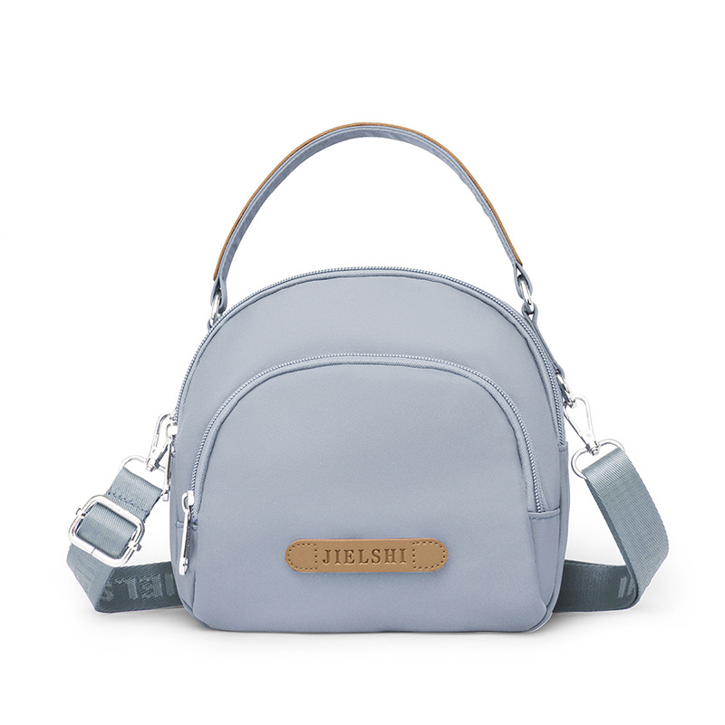 New Women's Shopping Small Square Bag Trendy One-Shoulder Bag Casual Messenger Handbag Lightweight Nylon Bag