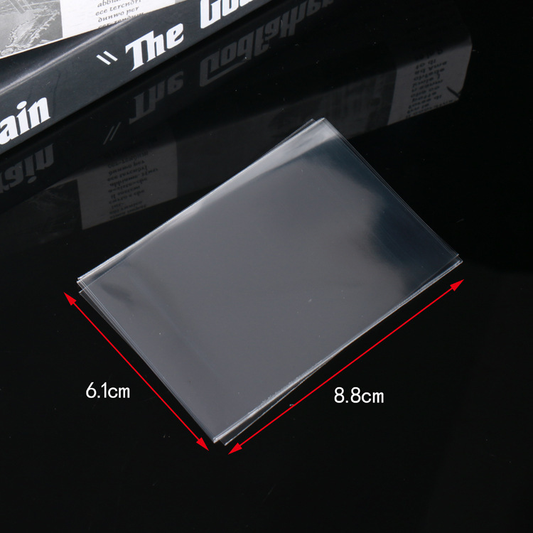 In Stock Wholesale OPP Slash Pockets Transparent Self-Adhesive Bag Ultraman Card Bag Game Card Card Sleeve Flat Mouth Sealed Bag