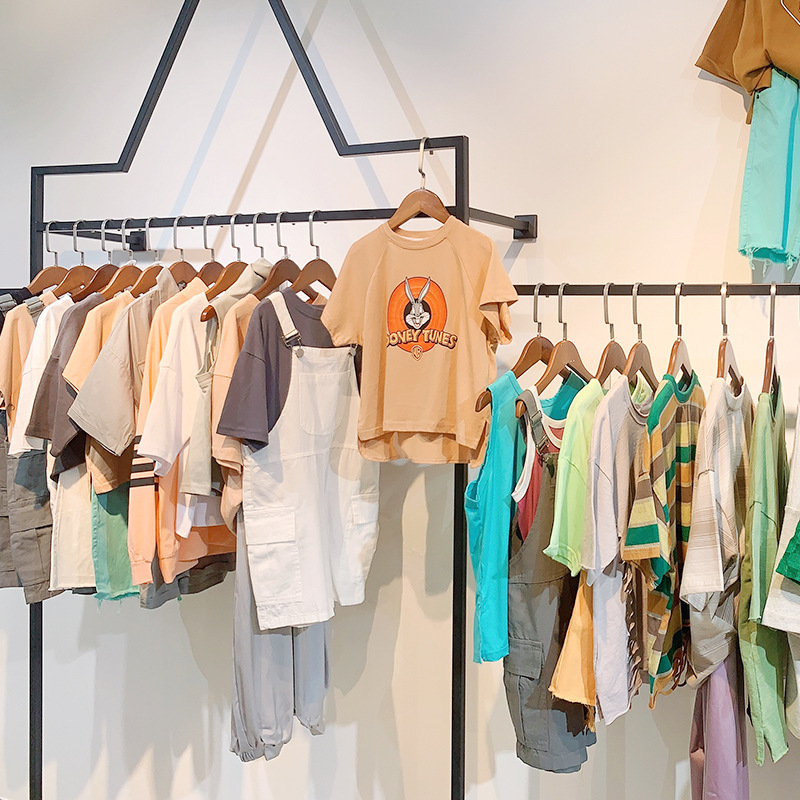 7米大童夏季女童童装批发t恤网红实体服装店直播一手货源专柜正品