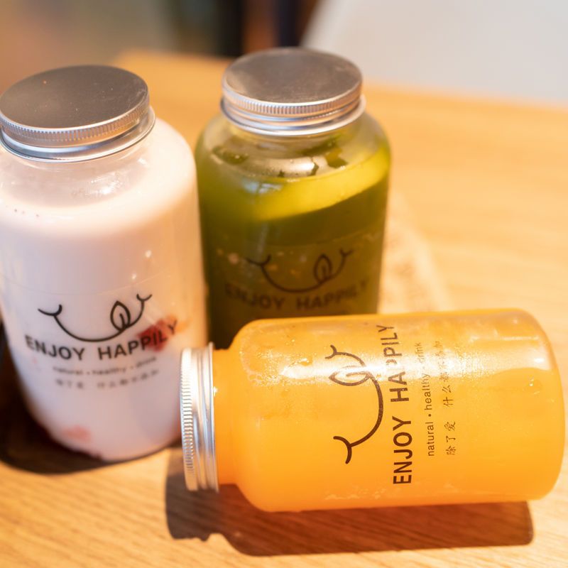 网红一次性奶茶杯带盖pet脏脏冷饮饮料瓶素匠泰茶果汁杯商用外卖 图片