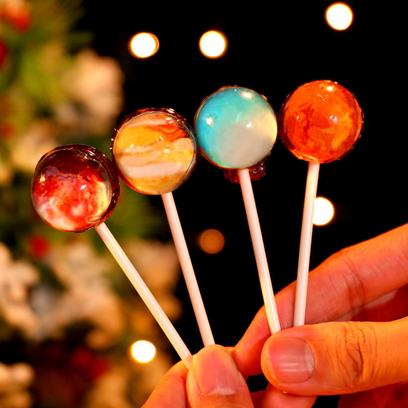 桶装星座星空图案创意棒棒糖可爱卡通糖果六一儿童节礼物零食罐装