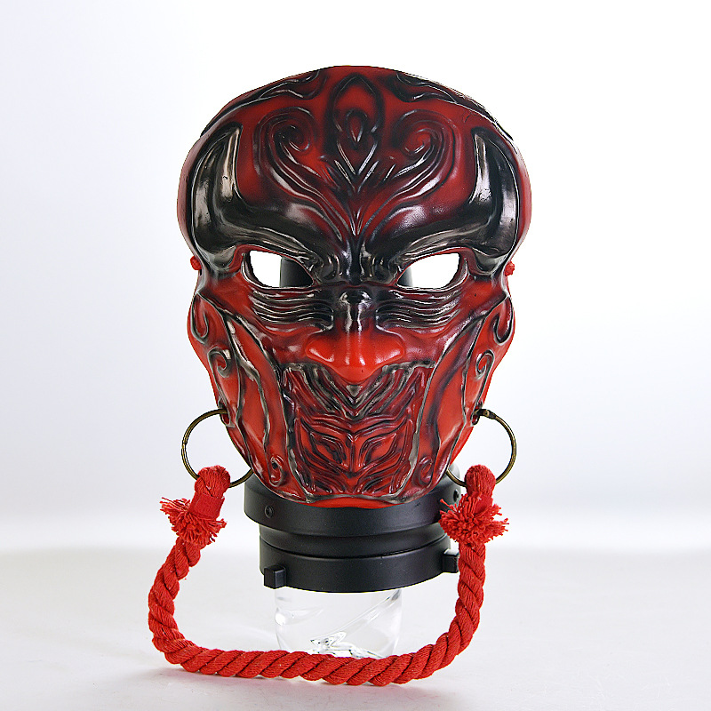 23新款画江湖不良人袁天罡面罩李星云树脂面具红色成人万圣节道具