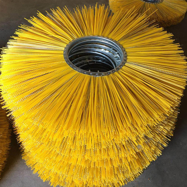 钢丝尼龙混合毛刷 扫雪毛刷辊 除雪车滚刷扫雪刷片 滚刷清扫器