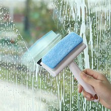 玻璃刮家用二合一璃刮水器刮洗两用清洁刷可拆卸替换头海绵玻璃刮