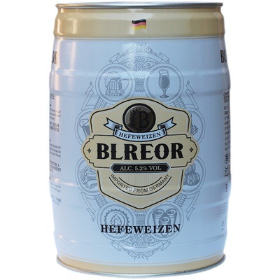 德国原装进口啤酒彼乐blreor小麦白啤酒5l桶装10斤大桶精酿原浆