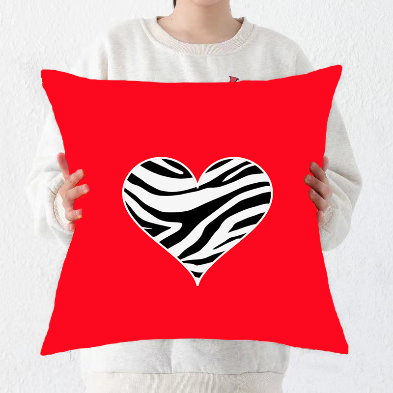 [Clothes] Hot Sale Valentine's Day Pillow Cover Amazon Home Cushion Office Bedroom and Living Room Decoration Pillowcase