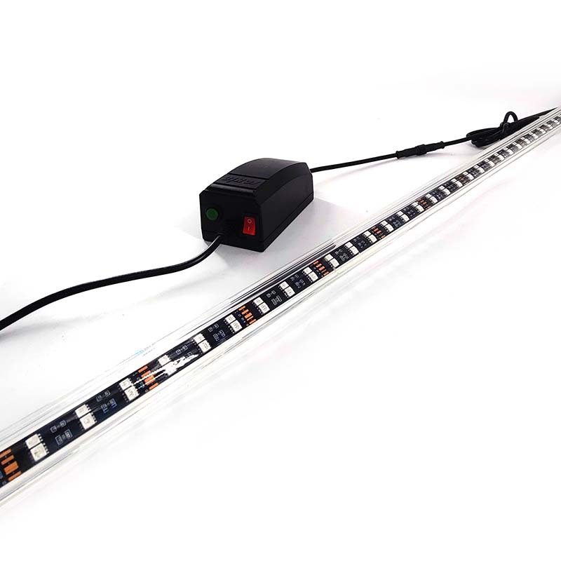 鱼缸灯led灯防水超亮增艳三基色t8照明灯小型灯管龙鱼水族箱专用