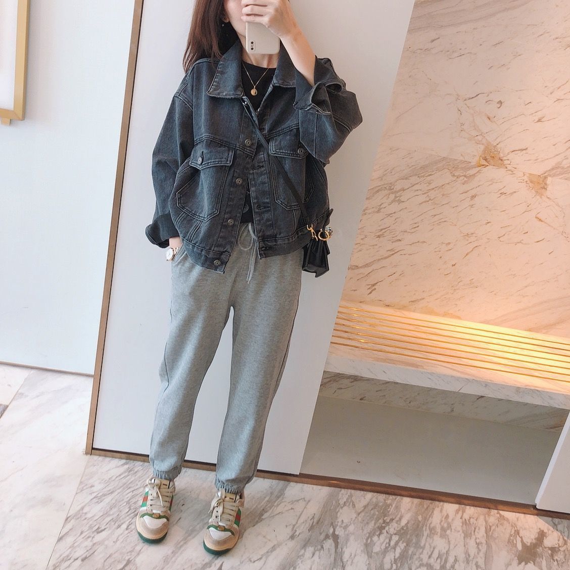 牛仔外套女2021秋百搭减龄宽松韩版小个子牛仔衣短款夹克ins潮