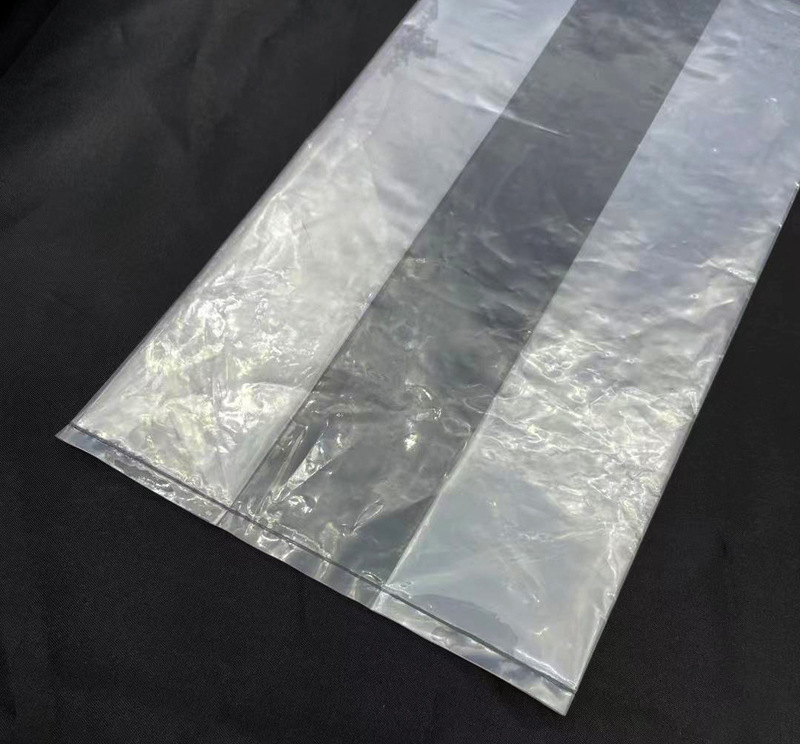风琴平口袋折边袋 pe高压透明插边塑料袋po防尘箱内包装胶袋批发