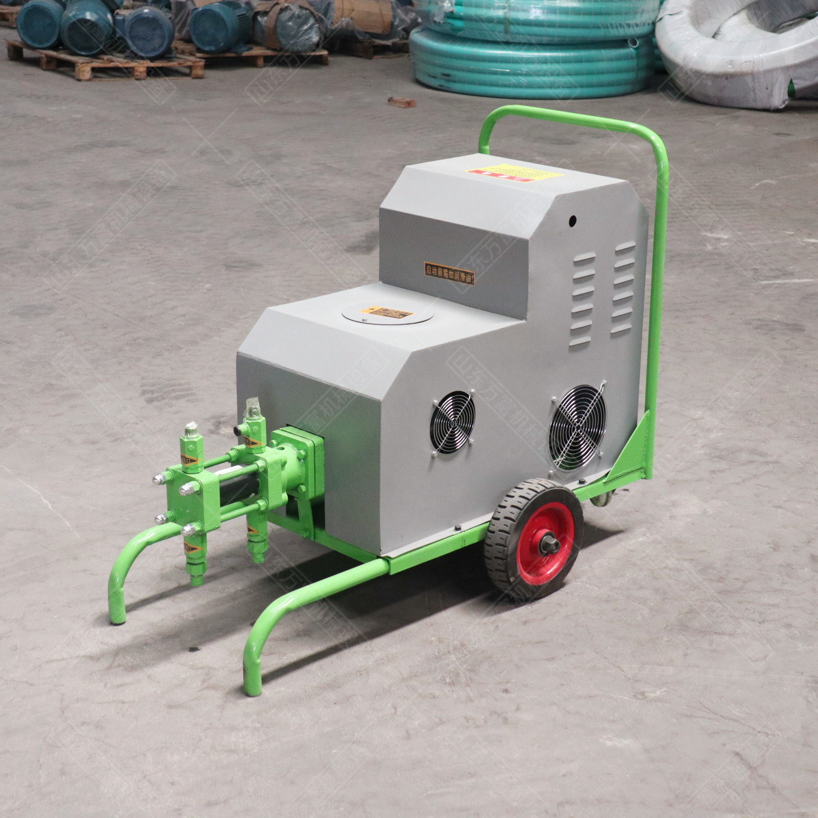 小推车式双液变频注浆机 小型家用220v防水补漏高压灌浆机