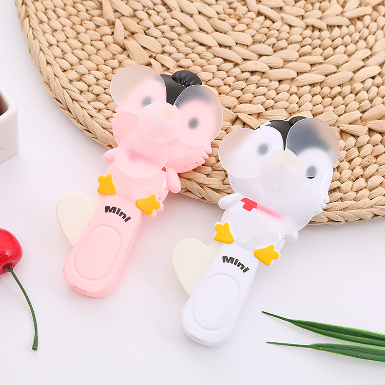 Cute Cartoon Hand Fan Hand Pressure Manual Mini Fan Portable Portable Hand-Held Fan Push Toys Wholesale