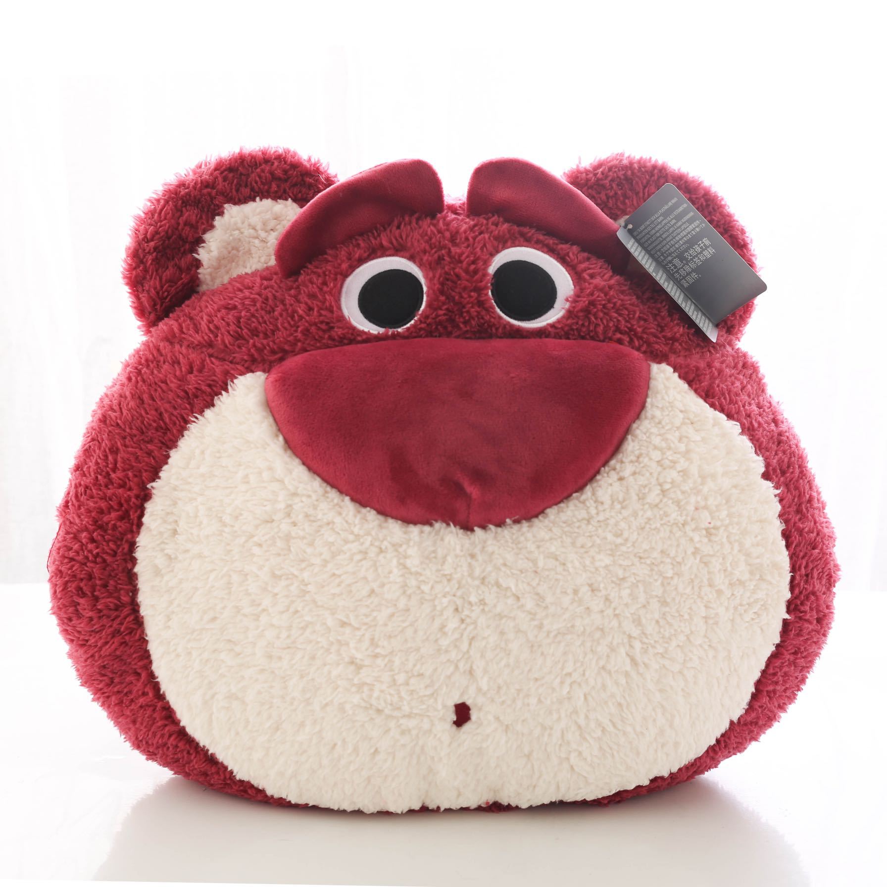 玩具总动员4toystory草莓熊头毛绒抱枕靠垫lotso熊公仔生日礼物