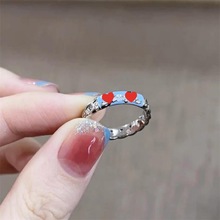 芭比戒指百搭弹力戒指设计小众个性食指戒尾戒手饰送礼