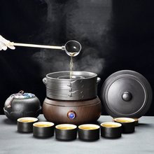 煮茶器陶瓷煮茶壶黑白茶普洱煮茶炉罐罐茶围炉煮茶电陶炉套装