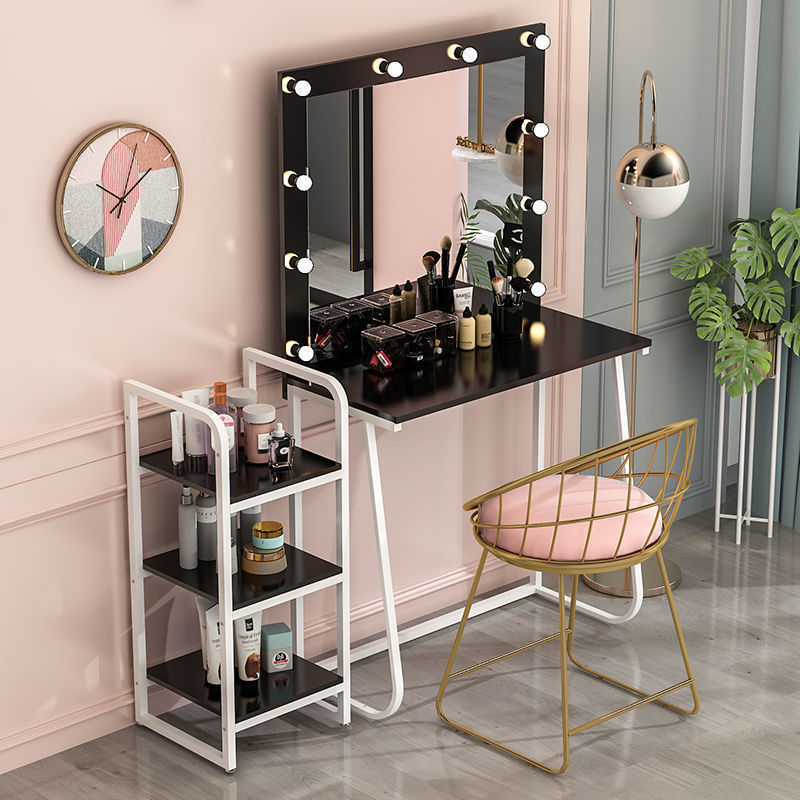 梳妆台影楼彩妆婚纱店学校化妆师化妆台带灯美容院桌子简约化妆桌