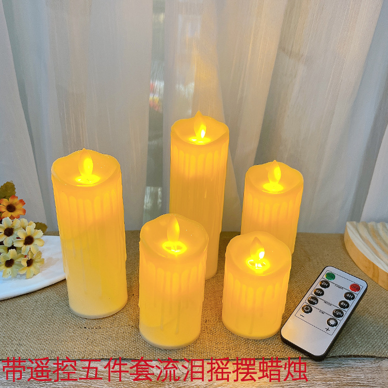 LED Electronic Candle Swing Lamp Wick Paraffin Lamp