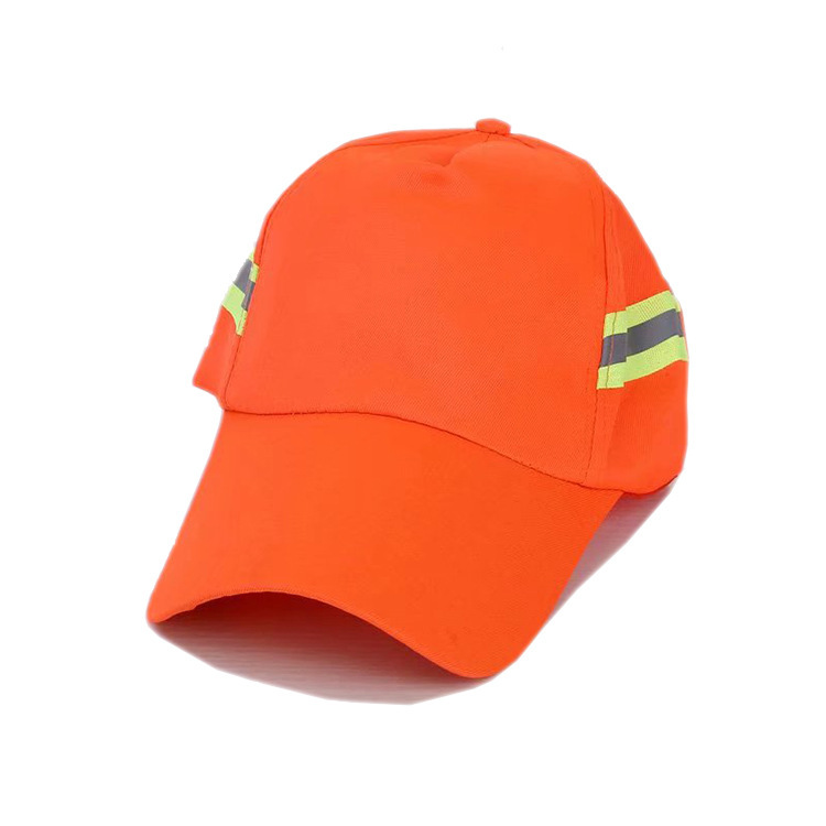 现货环卫棒球帽户外遮阳防晒夏季反光帽公路物业保洁工网帽批发