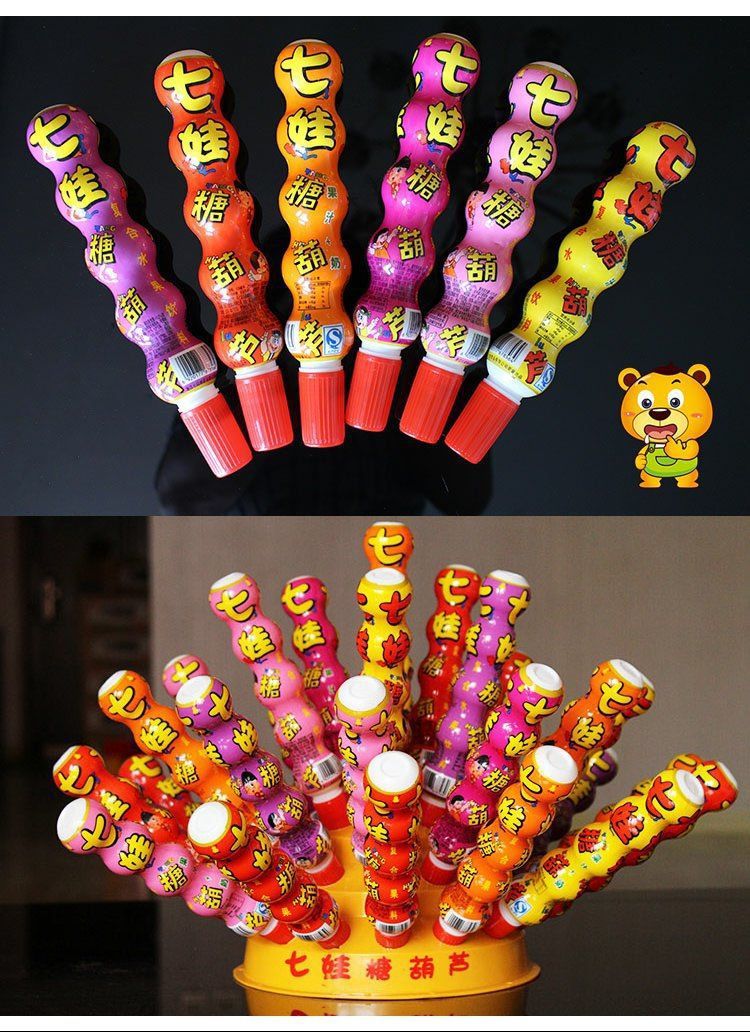 七娃葫芦娃100ml*32支带支架整箱糖葫芦奶果汁儿童果奶饮料包邮