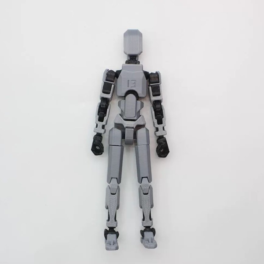 3d打印多关节可动人偶幸运13全身活动机械人玩具(送12件道具)