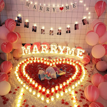 电子蜡烛浪漫周年纪念日生日求婚场景布置用品惊喜表白道具