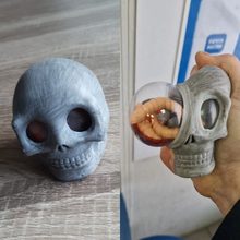Skull Monster Gothic Fidget Toy 挤压发泄减压球仿真骷髅泵脑浆