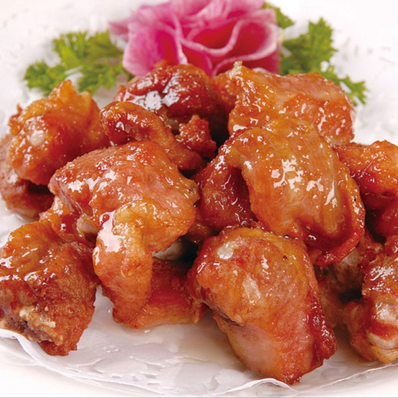 冯记粒粒蒜香骨猪小排美食半成品油炸快菜腌制蒜香骨400g*50包/箱