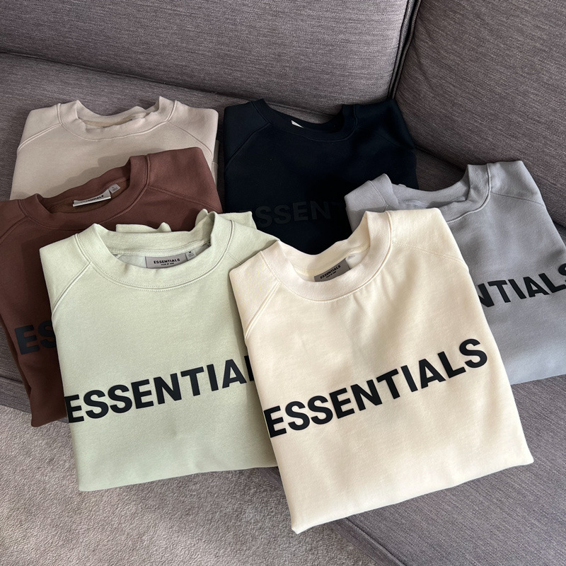 essentials 潮牌宽松情侣fog高街加绒字母卫衣圆领男女同款
