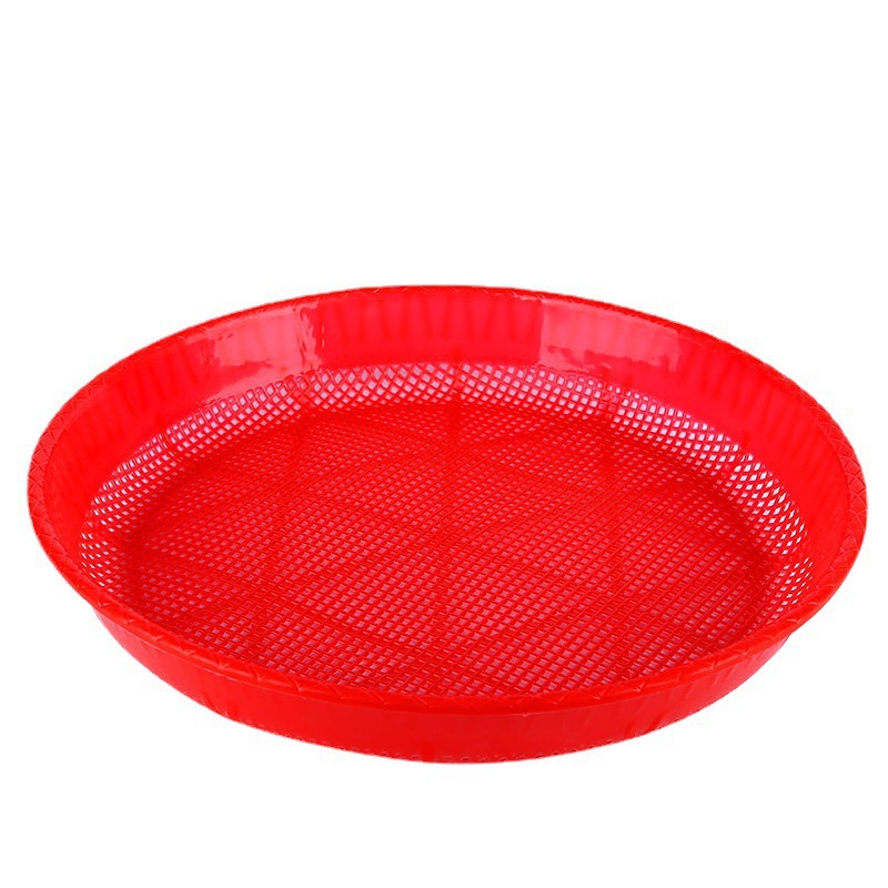 Household Plastic round Sieve Kitchen Sample Sieve Drying and Draining Filter Sieve Multi-Functional Flour Sifter Wholesale Direct Sales