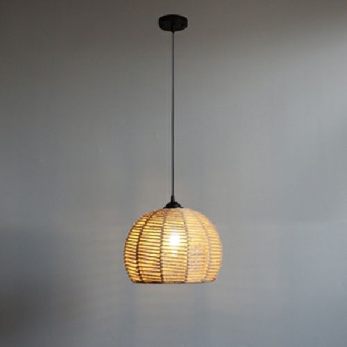 round Spherical Hemp Rope Ceiling Lamp Vintage Clothing Store Net Bar Counter Coffee Restaurant Ideas Special Japanese Style Pastoral B & B