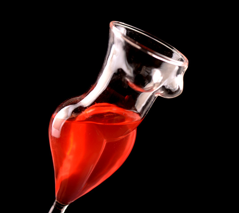 Creative Crystal Glass Human Red Wine Glass