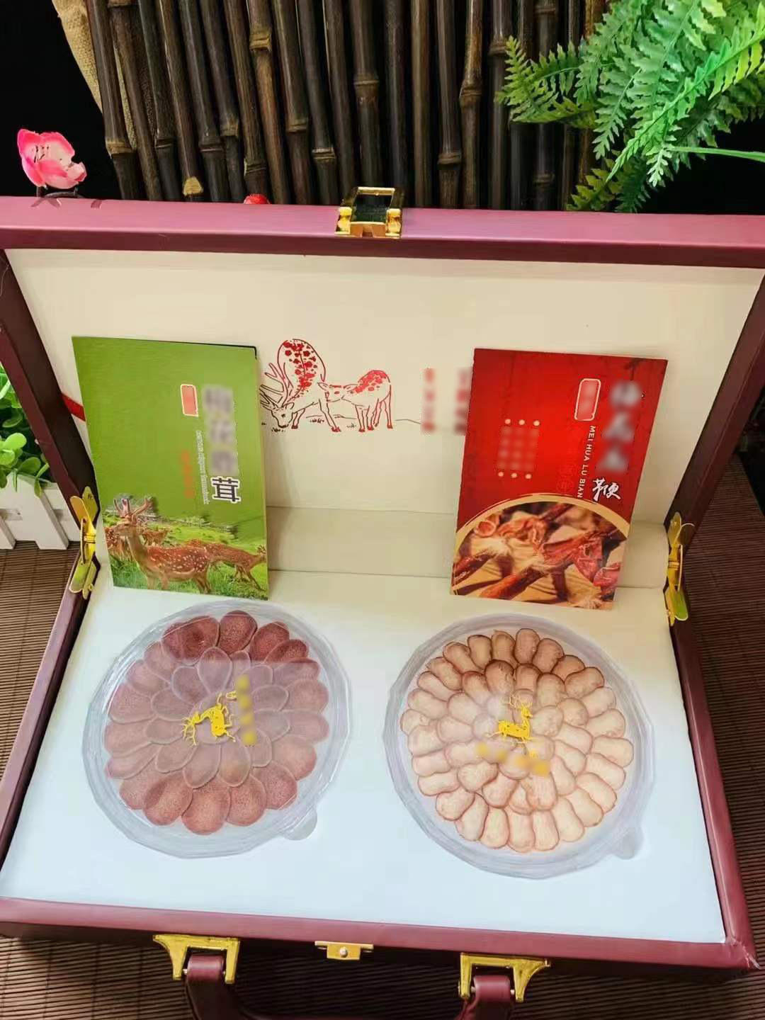 鹿宝礼盒泡酒煲汤送礼鹿茸片礼盒 鹿茸 鹿鞭片礼盒送礼鹿产品批发