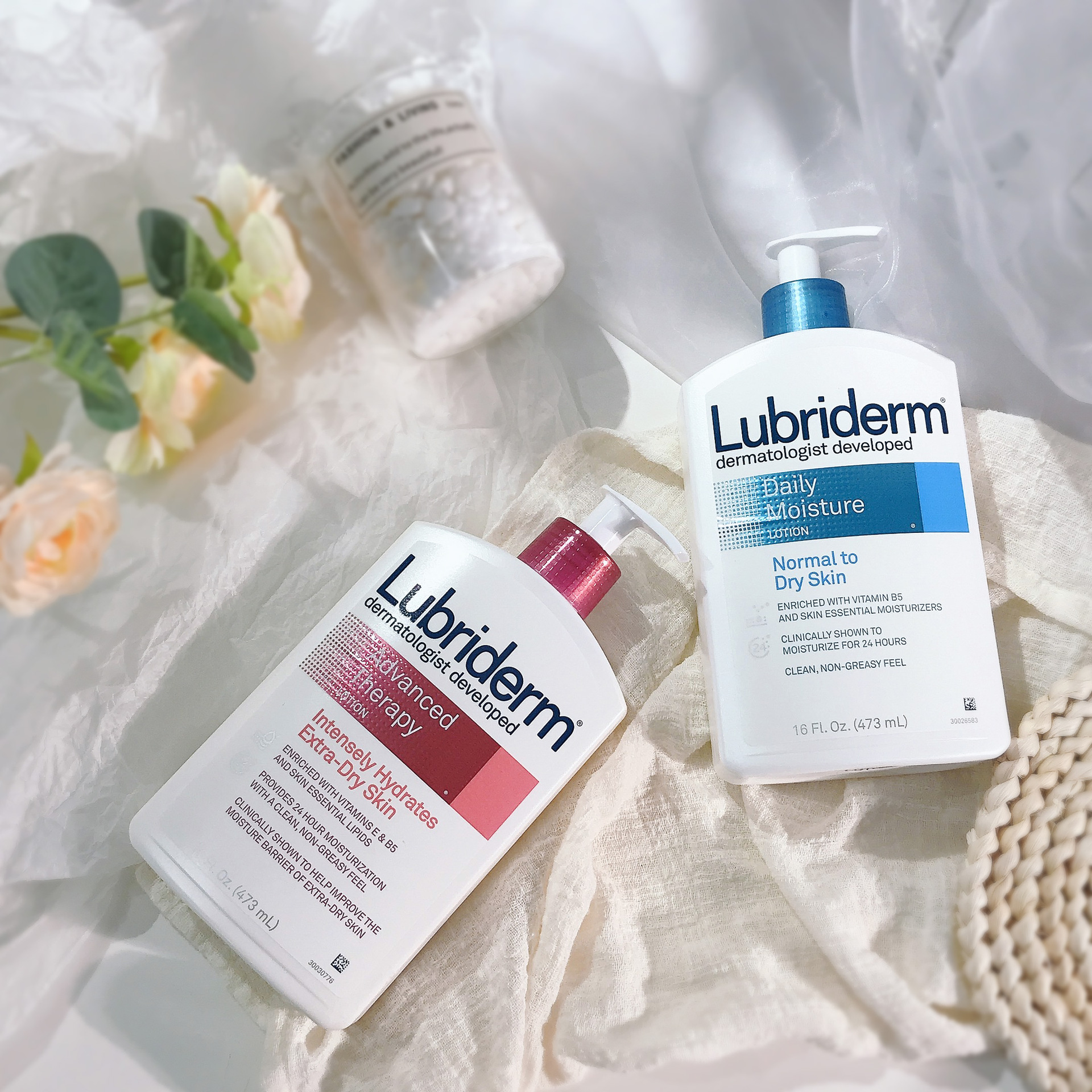 强生lubriderm露比黎登身体乳a醇保湿滋润秋冬留香润肤乳液