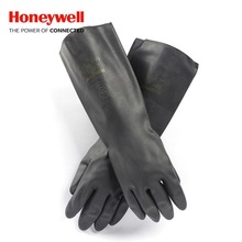 Honeywell霍尼韦尔2095025氯丁橡胶防化手套加长版41cm长耐油防化