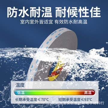 正品3m4608/3m4606vhb灰色泡棉防水基材胶带强力汽车泡棉双面胶带
