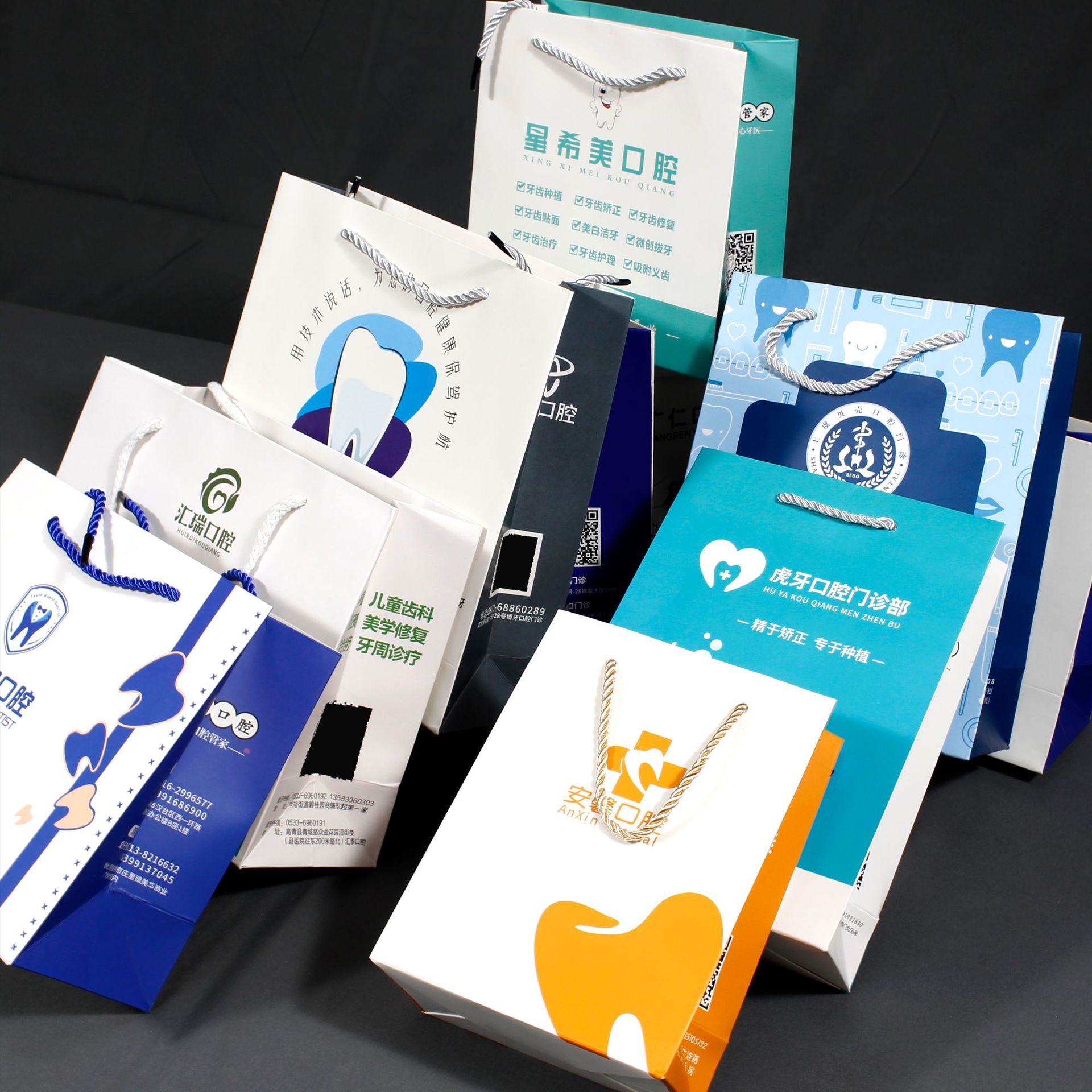 手机纸袋手提袋定制移动电信手机店包装袋子批发华为苹果官方袋子