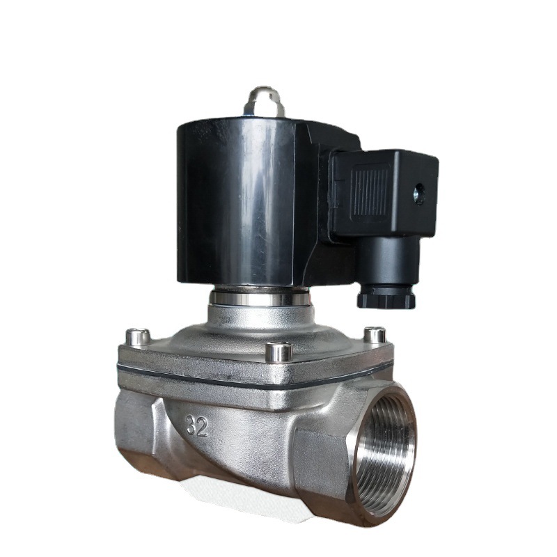 zca真空负压电磁阀dc24v不锈钢220v常闭丝扣真空泵开关阀螺纹dn40