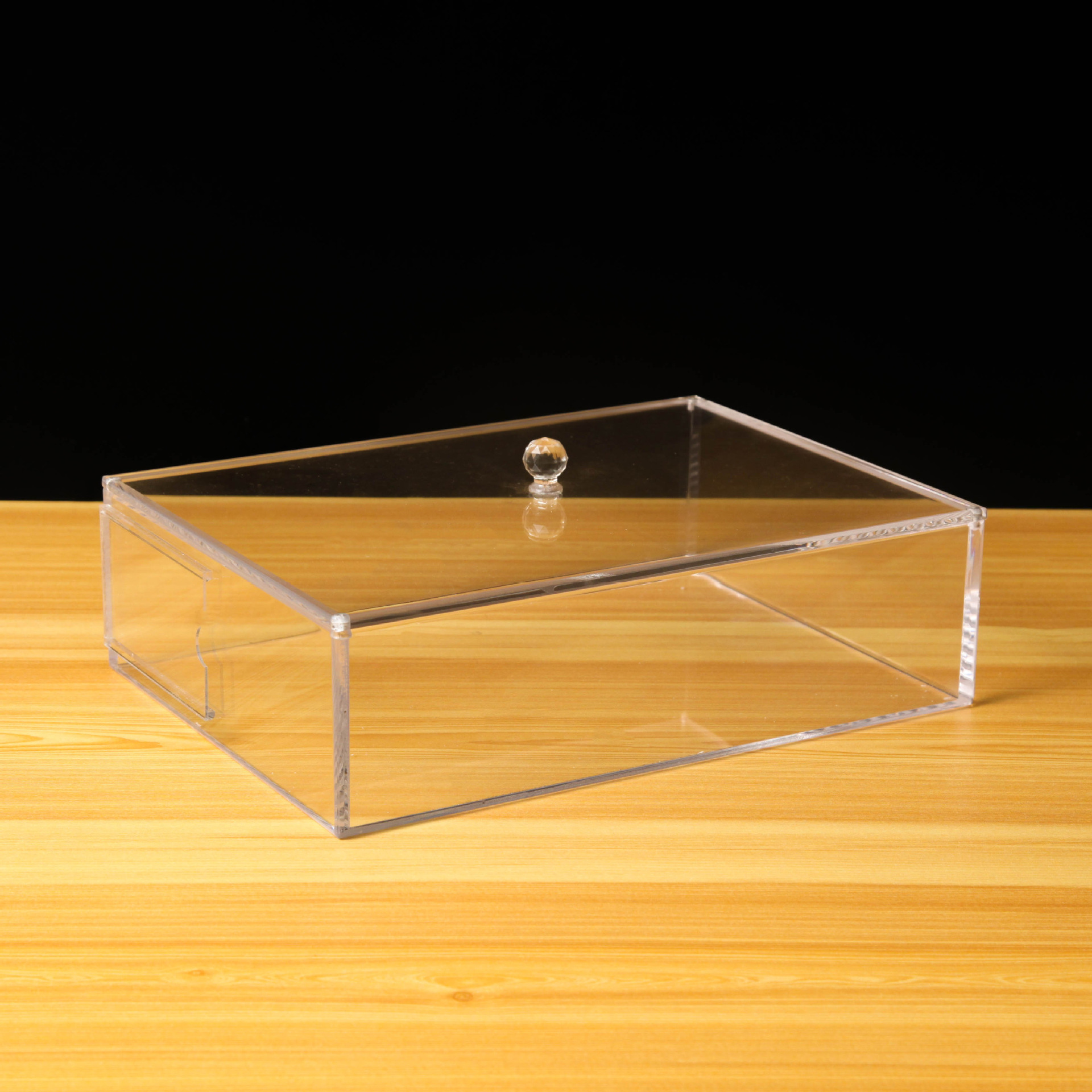 303个厂家直供亚克力展示架有机玻璃制品笔架资料盒收纳盒塑料盒子