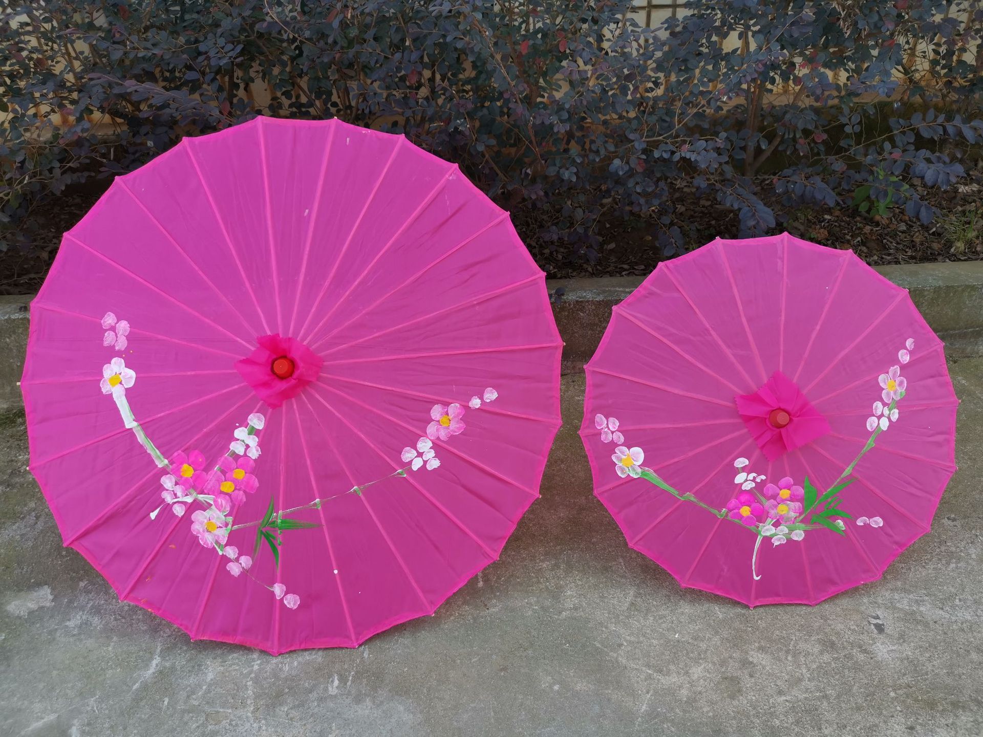 82cm手绘绸布伞旅游伞舞蹈伞工艺伞-阿里巴巴