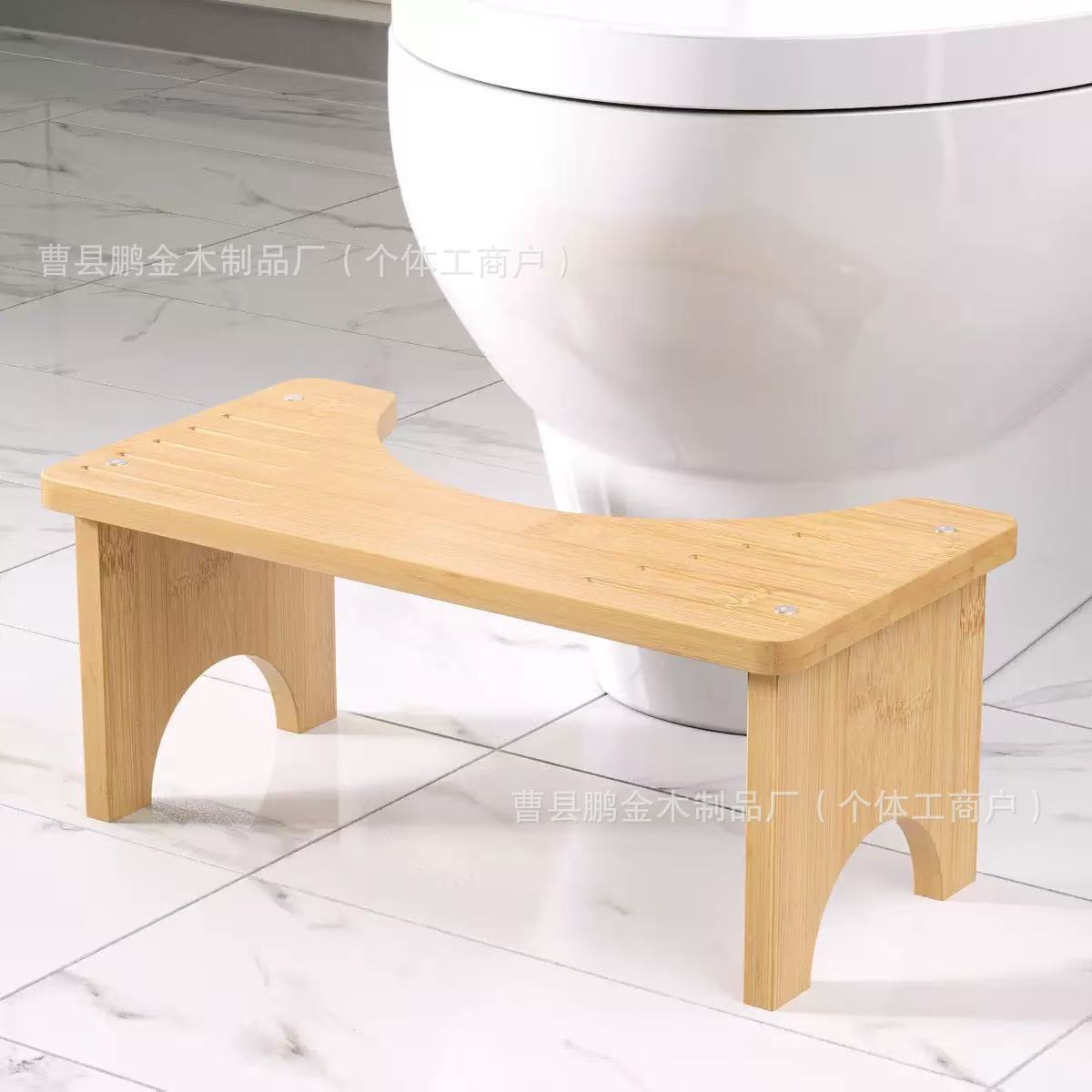 现代简约木质马桶脚踏凳家用实木儿童增高凳多用途木制卫生间脚凳