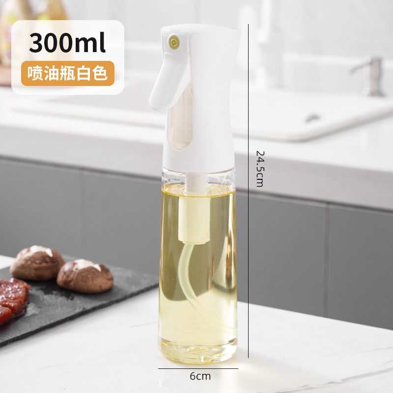 Fuel Injector Household Kitchen Air Fryer Oil Dispenser Edible Oil Tank Oil Control Spray Mist Plastic Small Oil Pot