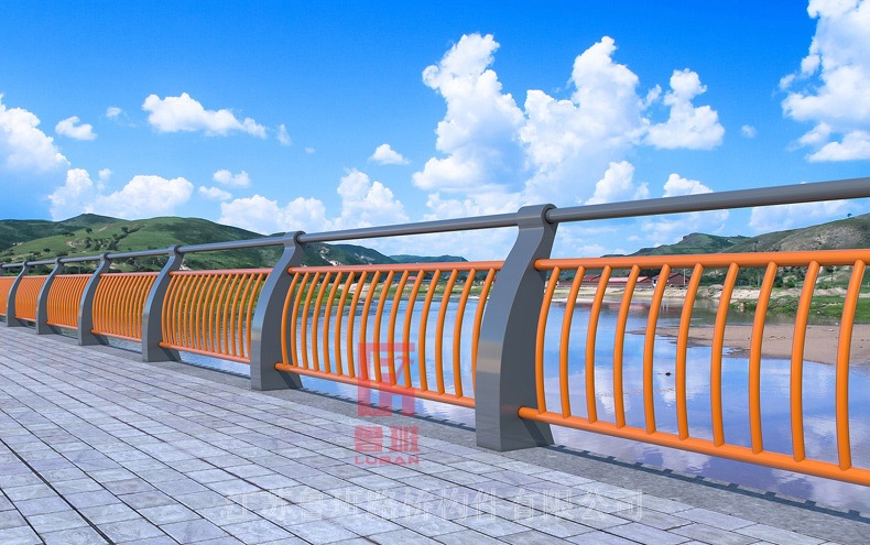 江苏鲁班 订制景观河道栏杆 河道灯光栏杆 河边护栏 湖边护栏